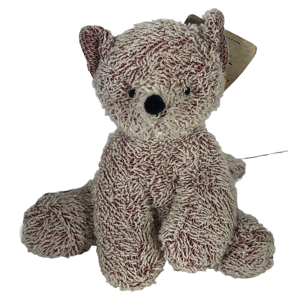 Russ Home Buddies Vintage Terrycloth Beige/Red SLY Fox Plush Stuffed Animal-PB2